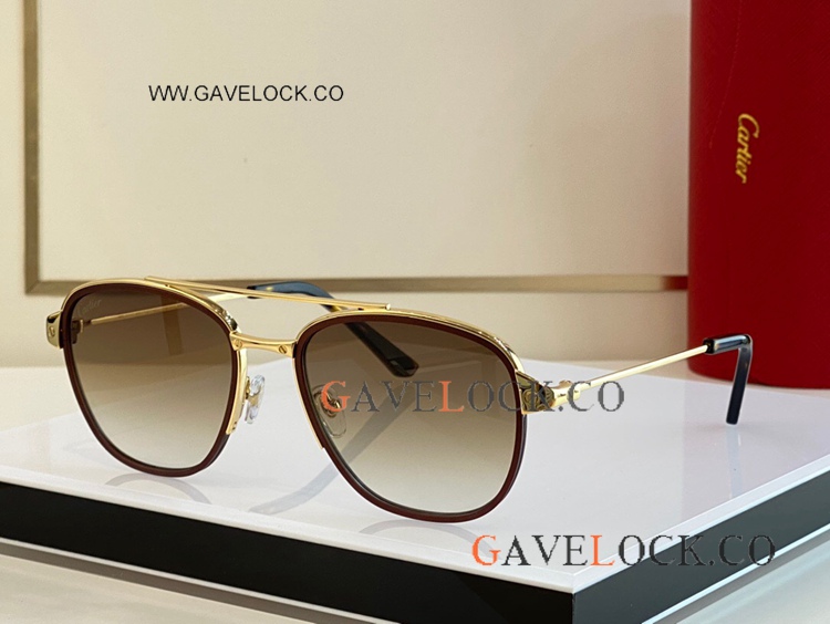 Copy Santos de Cartier CT0326 Sunglasses Square frames